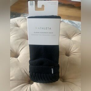 Athleta NWT Cozy Soft Cloud Scrunch Sock M/L